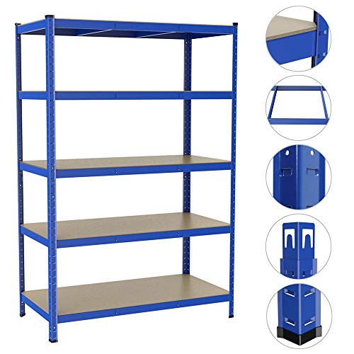 Buy Yaheetech Garage Shelving Units 180cm x 120cm x 60cm Heavy Duty Racking for Storage Extra