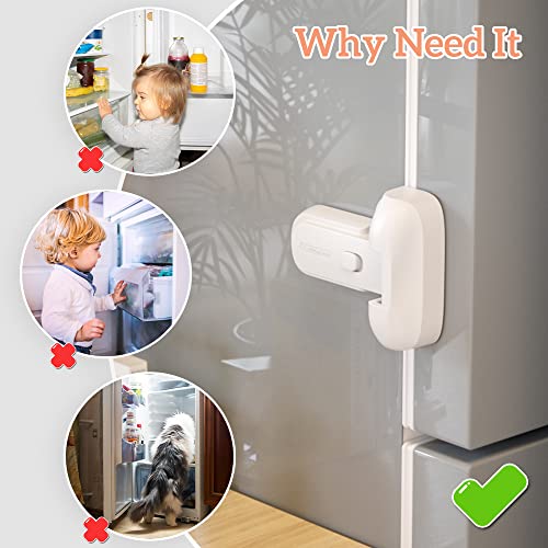 EUDEMON 1 Pack Updated Child Proof Refrigerator/Fridge/Freezer Door