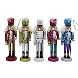 La moriposa Nutcracker Soldier Sets Ornament Christmas Decoration 5 pack
