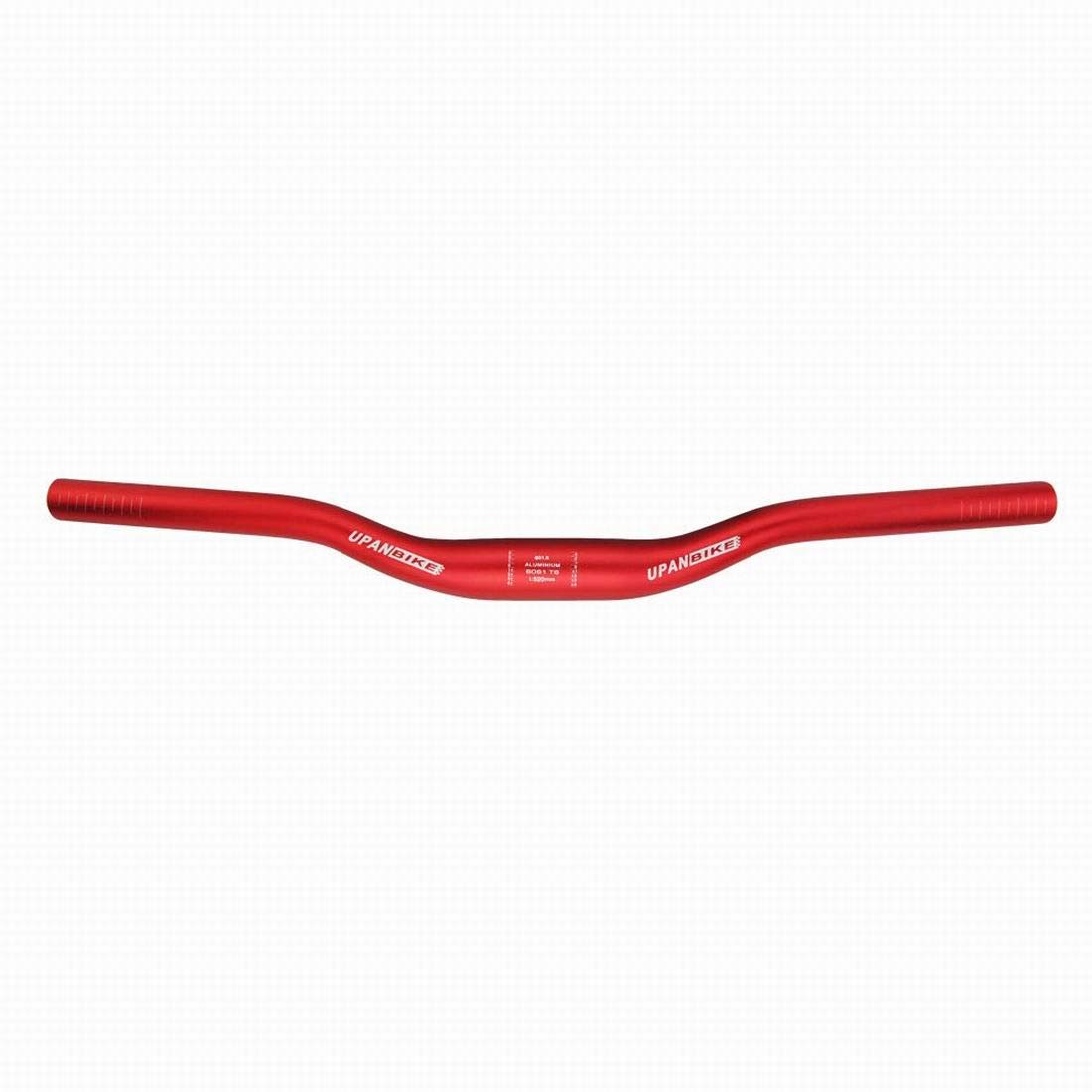 UPANBIKE MTB Mountain Bike Handlebar - Short Kids Bicycle Bar φ31.8mm*440mm/520mm 30mm Riser (440mm, Fuchsia)