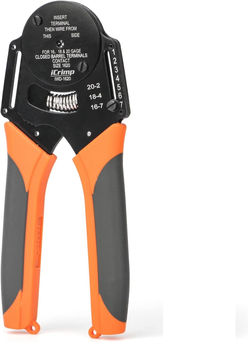 iCrimp IWD-16 Crimping Tool for Solid Barrel 0.5–1.3 mm², Compatible with Deutsch & Amphenol Contacts, ILME Contacts Series CD, and Deutsch DT Series Full Contact and Plugs