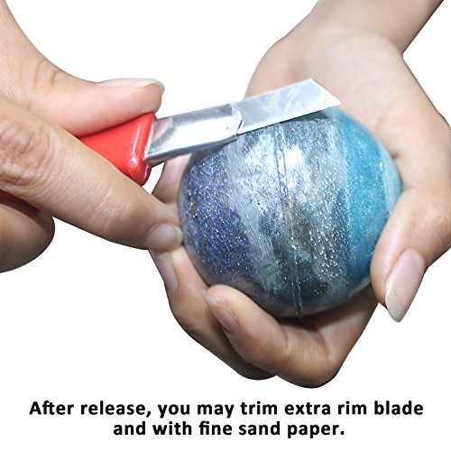 Funshowcase Ball Orb Sphere Paperweight Silicone Mold for Polymer Clay, Crafting, Resin Epoxy, Jewelry Making 2-Bundle