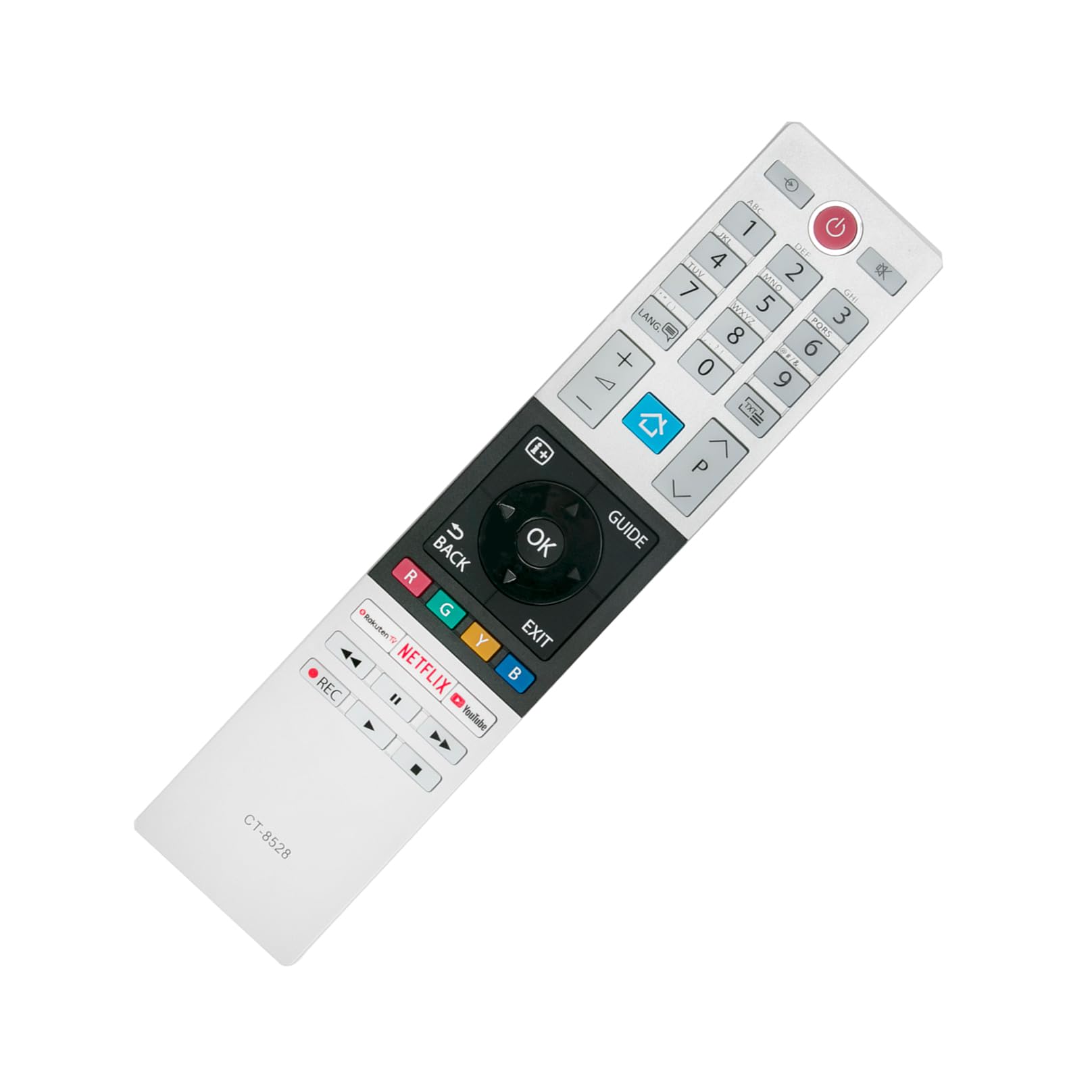 CT-8528 Replaced Remote Control -VINABTY-fit for Toshiba 4K UHD HDR TV CT8528 remote control CT-8528 43V5863DB 48L2863DB 32D3863DB 49T6863DA 75U6863DA 24D2863DB 50U5863DB 55V6863DA