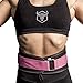 Iron Bull Strength Women Weight Lifting Belt - High Performance Neoprene Back Support - Light Weight & Heavy Duty Core Support for Weightlifting, Crossfit and Fitness (Black/Pink, X-Small)