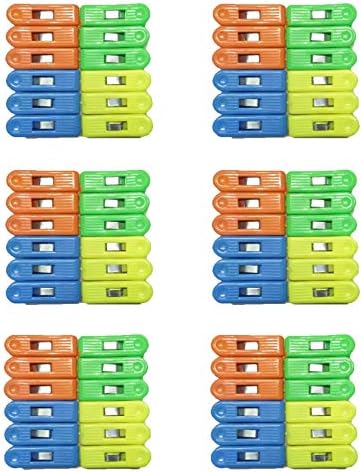 Best Seller Regal Plastic Cloth Clips Multicolor Clothes Pegs Hanging for Drying Cloth 6 Dozen (Set of 72)