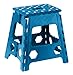 Superior Performance Folding Step Stool 15 Inch with Anti Slip Dots (Blue)