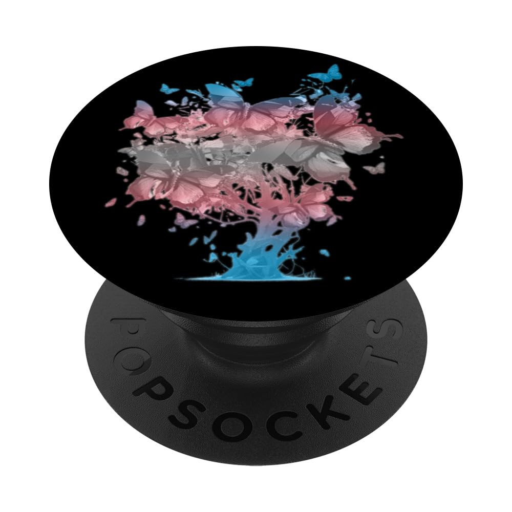 LGBTQ Transgender Pride Butterfly Transsexual PopSockets Swappable PopGrip