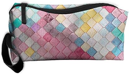 Cosmetic Bags Brush Pouch Mermaid Scales Portable Makeup Bag Zipper Wallet Hangbag