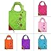 Strawberry Foldable Reusable Grocery Bags,Baynne Heavy Duty Foldable Shopping Tote Bag