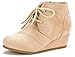 DREAM PAIRS Toddler/Little Kid/Big Kid Girl's Low Wedge Heel Booties Shoes