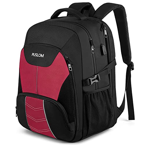 Extra Großer Rucksack Damen 55L Wasserdicht 18.4 Zoll Laptoptasche Arbeit Laptop Rucksack mit USB Ladeanschluss Anti Diebstahl Business Reisen Schulrucksack für