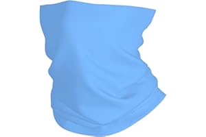 Novastar Neck Gaiters for Men Women - Light-Blue Print Bandanas Balaclava Half Face Mask Cover Neck Scarf
