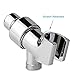 Shower Arm Bracket for Handheld Shower Head, Adjustable Brass Swivel Ball Joint Holder Mount, Chrome