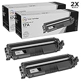 LD Compatible Toner Cartridge Replacement for HP 17A CF217A (Black, 2-Pack)