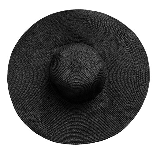Ayliss Women Floppy Derby Hat Wide Large Brim Beach Straw Sun Cap