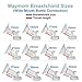 Maymom Wide Neck Pump Parts for Spectra S1/S2 Pumps; Incl Wide Mouth Flanges, Valves, Membranes; Not Original Spectra Flange; Replaces Spectra Duckbills, Spectra Shield (Flange 17 mm, FVM)