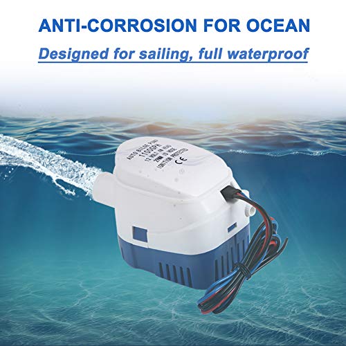 UYGALAXY Boat Bilge Pump with Float Switch 1100GPH 12V 12ft Head