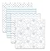 SwaddleDesigns Cotton Muslin Swaddle Blankets, Set of 4, Receiving Blankets for Baby Boys & Girls, Best Shower Gift, 46x46 inches, Blue Starshine & Dots