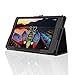 ACdream Lenovo TAB3 8 Case, Folio Protective Premium Leather Tablet Case for Lenovo TAB3 8 inch Tablet(2016 release), Black