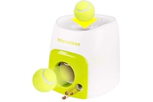 LuxeOne Automatic Dog Ball Launcher Ball Launcher for Dog, Automatic Ball Launcher for Dogs with One Balls Included (2 inch) for Small Size Dogs Interacive Dog Toys Pet Ball Indoor Outdoor (Green)