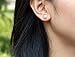 YAN & LEI Sterling Silver Freshwater Cultured Pearl Stud Earrings Set of 3 Pairs: White, Champagne and Pink