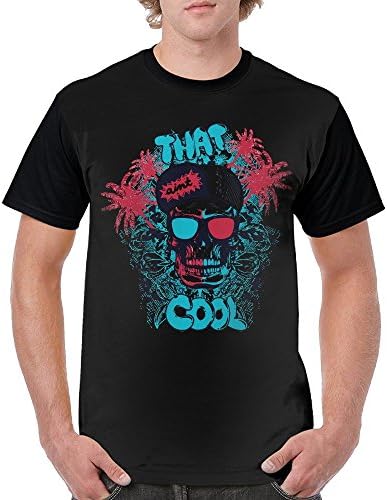 Adult That Aint Cool Skulls In Glasses Novelty Printed T Shirt With Round Neck