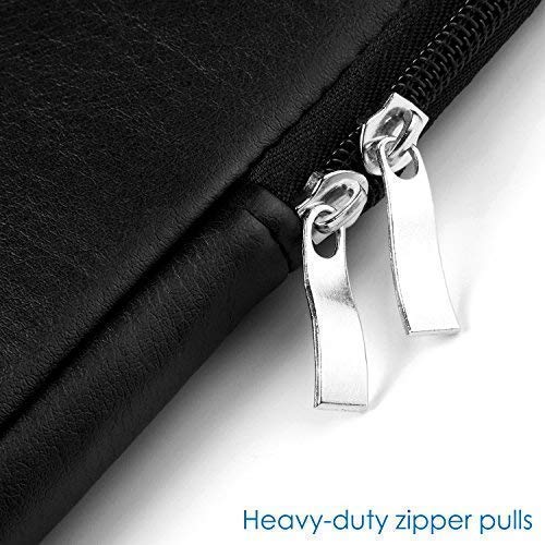 CCPK 15.6 inch Laptop Sleeve Case Bag Compatible for Apple 15.4" MacBook Pro A1286 Pro with Retina A1398 15" Microsoft Surface Book 2 15.6" Hp Elitebook 850 g5 Envy x360 Waterproof PU Leather Black - Thumbnail 6