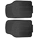 Floor Mats ECCPP 4Pcs Full Set Ridged Heavy Duty Rubber Floor liners for SUV, Van & Trucks- Front & Rear, Driver & Passenger Seat (Black)