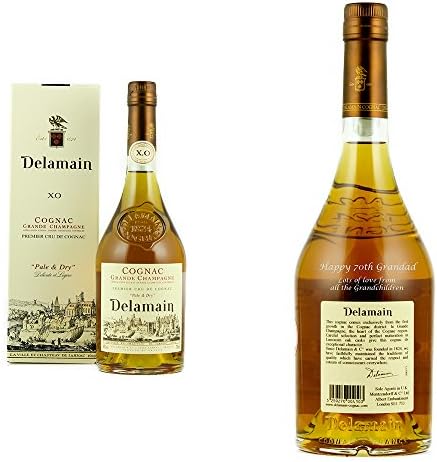 Personalised Delamain Pale & Dry XO 70cl Engraved Gift Bottle