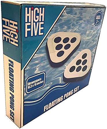 High Five 2pk Beer Pong Pool Beach Inflatable Float Drink Game (blue)