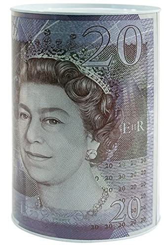 SAPRA® | BANKNOTE EXTRA LARGE JUMBO MONEY TIN SIZE 1PACK | 4 designs: £5, £10, £20 and £50