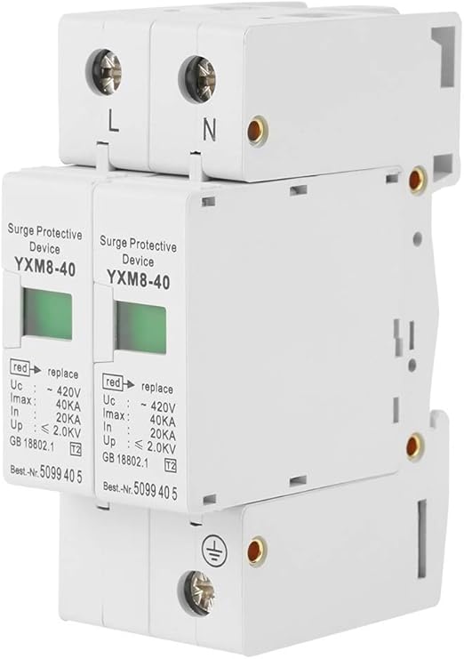 Pv Haus Uberspannungsschutz 220v 2p 40ka Niederspannungs