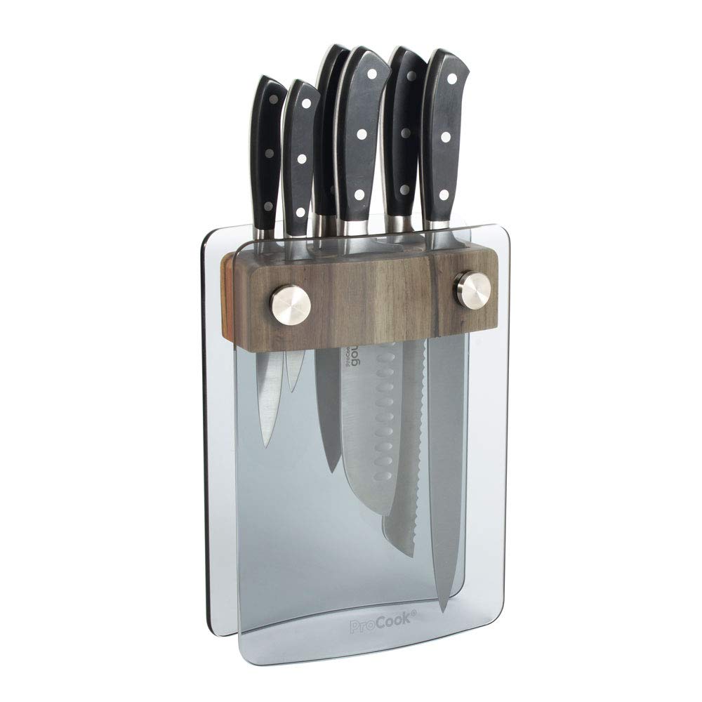 ProCook Gourmet X30 Traditional Riveted Knife Set 6 Piece with Smoke