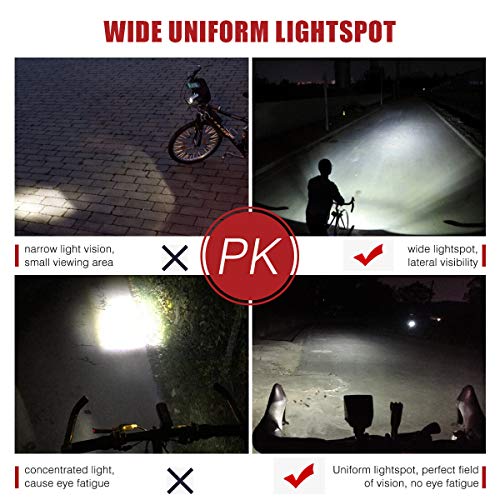 NOVSIGHT Bike Headlight with RF Remote Control 1600 Lumens Rechargeable