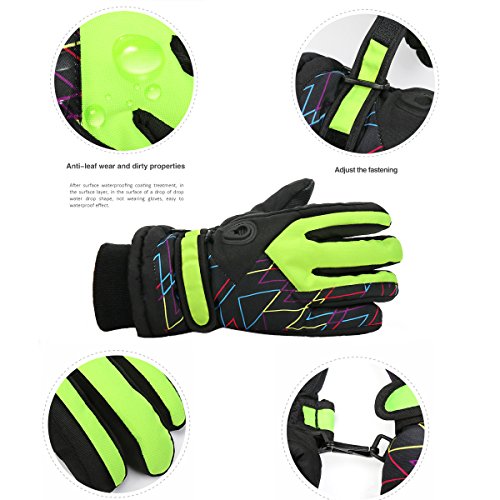 image for LingAo Warm Gloves Waterproof Skiing Gloves for child Wear-resistant W