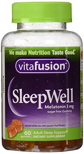 Vitafusion Sleep Well for Adults Sugar Free White Tea with Passion Fruit -- 60 Gummies