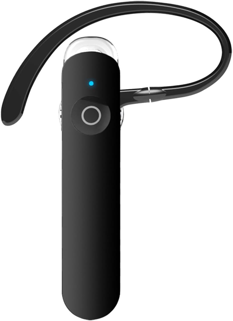 POMER Bluetooth Headset Universal Mini Stereo Headphone with Microphone Handsfree in-Ear Earbud Compatible for iPhone Samsung Galaxy LG PC Laptop and Other Bluetooth Device(Black)