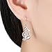 Silver Plated Music Note Dangle Earrings Fashion Earrings Daily Wear
