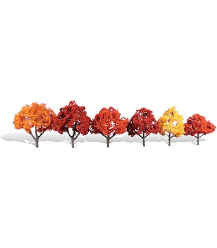 Amazon.com: Woodland Scenics Fall Deciduous Value Pack Trees 3/4