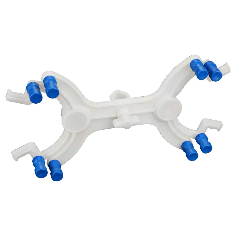 StonyLab Plastic Double Burette Clamp, Adjustable Double Burette Clamp Buret Clamp Butterfly