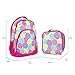Reinforced Water Resistant School Backpack and Insulated Lunch Bag Set - Flower Petal Burst