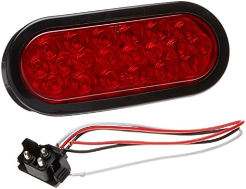 Custer Products CPL65R-K Red 6-1/4" Oval Taillight Led Stop,Turn and Tailight