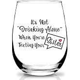 Sister Birthday Gifts from Sisters,Brother,Siste Christmas Gift,Unique Gifts For Sisterss,Mother's Day Sist Giftts For Women, 15oz Wine Glass