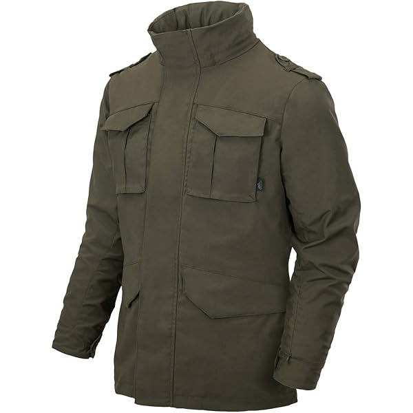Helikon-Tex Men's Covert M-65 Jacket Taiga Green/Black Size XL at