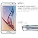 Hoperain Galaxy S6 Screen Protector Bubble-Free, HD-Clear, Anti-Scratch, Anti-Glare, Anti-Fingerprint, Premium Tempered Glass, for Samsung Galaxy S6 - Ultra Clear - 2 Pack