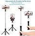 WONGYEAH Selfie Stick Tripod Bluetooth, Extendable Selfie Stick with Wireless Remote for iPhone X/8/8 Plus/7/7 Plus/6S/Galaxy S9/S9 Plus/Note 8/S8 /S8 Plus/Google Pixel & More (Black)