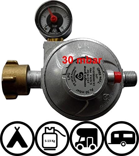 Safety vehicle regulator for caravans and campers 30 or 50mbar (2017 printed)