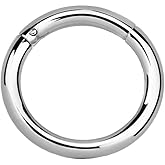 Pierced Owl 14GA Sterling Silver Hinged Segment Clicker Ring