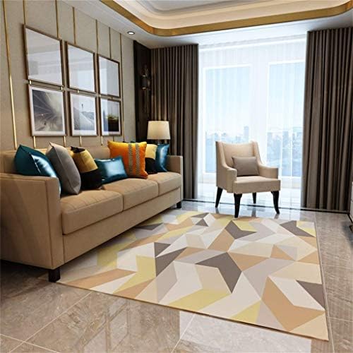 WGFGG Rectangle Modern Simplicity Geometric Carpet Living Room Bedroom Study Large Area Rug No Mites Non-Slip Kids Crawl Mat Machine Washable, Customizable (Size : 200x300cm(79x118inch))