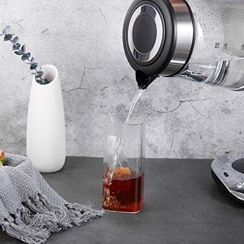 image for Glass Electric Kettle Temperature Control Tea Kettle 1.7L Hot Water Ke